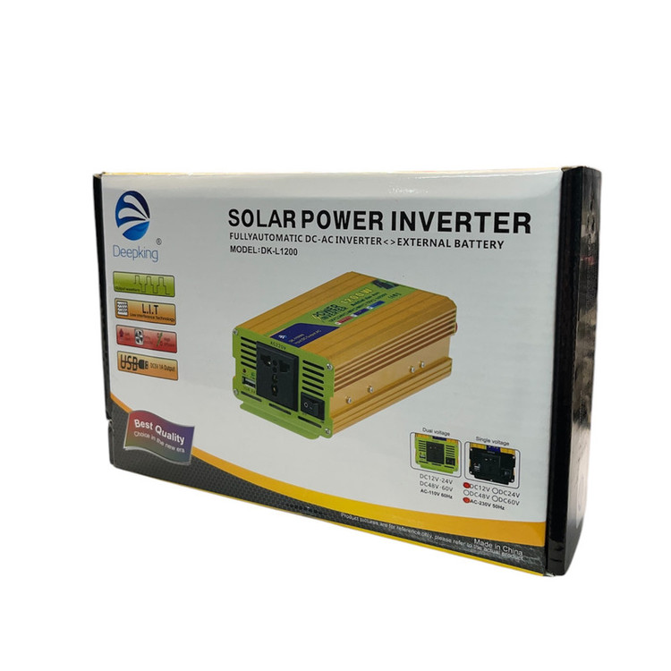 مبدل برق خودرو دیپ کینگ مدل 12V-TO-220V-1200W