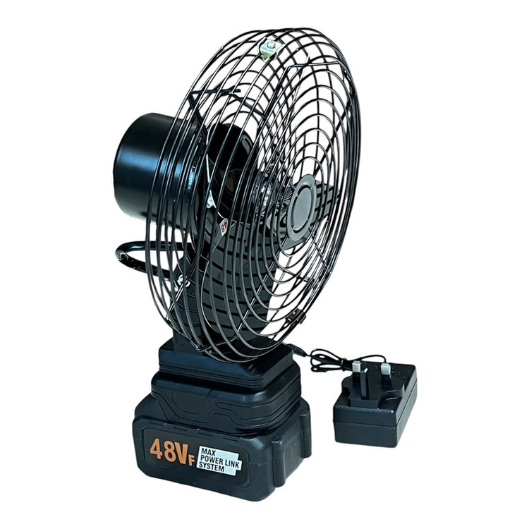پنکه شارژی ۴۸ ولت توری فلزی مدل FAN LITHIUM 3PIN