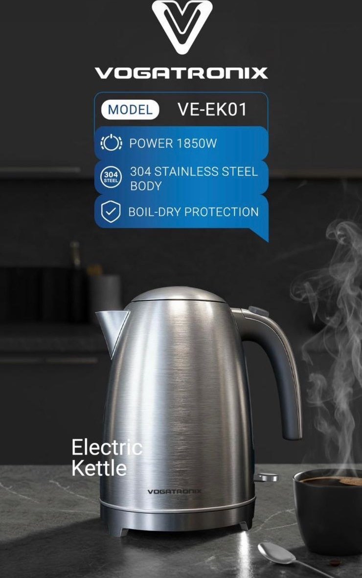 کتری برقی وگاتی مدل VE-EK01 ظرفیت ۱.۷ لیتر