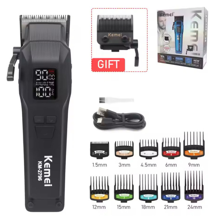 ماشین اصلاح کیمی مدل KM-2796 با برش مستقیم و استیل ضد زنگ