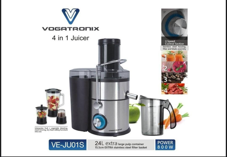 آبمیوه گیری وگاترونیکس مدل VE-JU01S چهار کاره