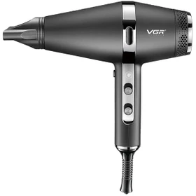 سشوار حرفه‌ای وی جی آر مدل V-451 با باد سرد و متمرکز کننده
