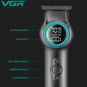 ماشین اصلاح وی جی آر مدل V-990 با تیغه سرامیک و برش مستقیم