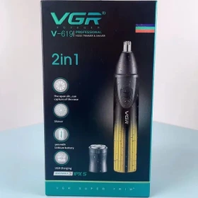 موزن گوش و بینی وی جی آر مدل V619 با تکنولوژی برش مستقیم و ضد آب