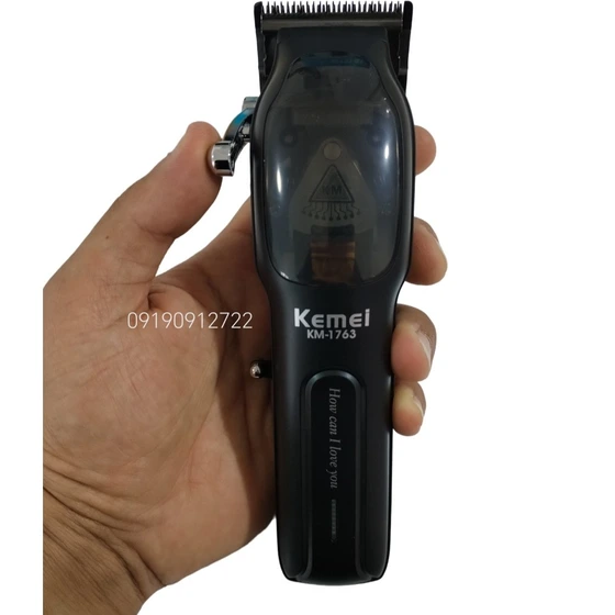 ماشین اصلاح کیمی مدل KM-1763 با تیغه استیل و برش مستقیم