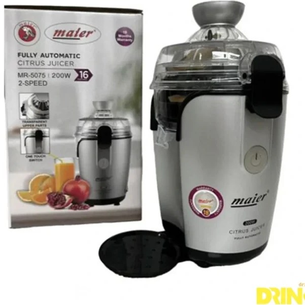 آبمیوه گیری مایر مدل MR-5075 ظرفیت ۱.۲ لیتر تک کاره ۲ سرعته