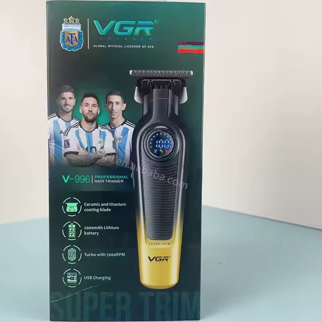 ماشین اصلاح وی جی آر مدل V-996 با تیغه سرامیک و برش مستقیم