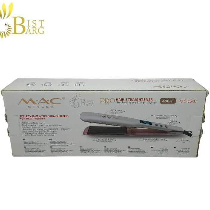 اتو مو مک استایلر مدل MAC-5526 با صفحات سرامیکی
