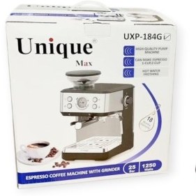 اسپرسو ساز یونیک مدل UXP_184G با آسیاب قهوه ۲۵ بار